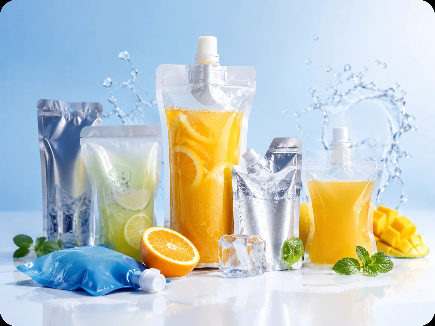 Flexible Verpackung für Säfte und Getränke
