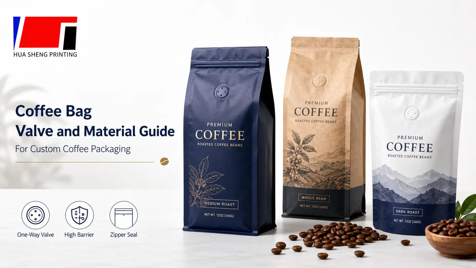 Coffee Bag Valve and Material Guide for Custom Coffee Packaging