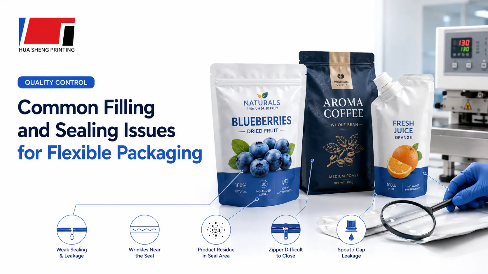 Common Filling and Sealing Issues for Flexible Packaging