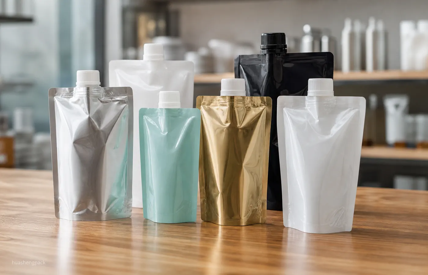 Spout Pouches - packaging application Spout Pouches - packaging application