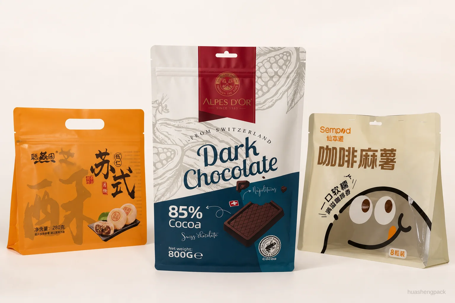 Flat Bottom Pouch - packaging application Flat Bottom Pouch - packaging application